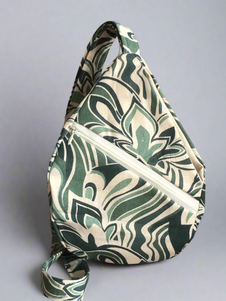 Green Khadi Japa bag