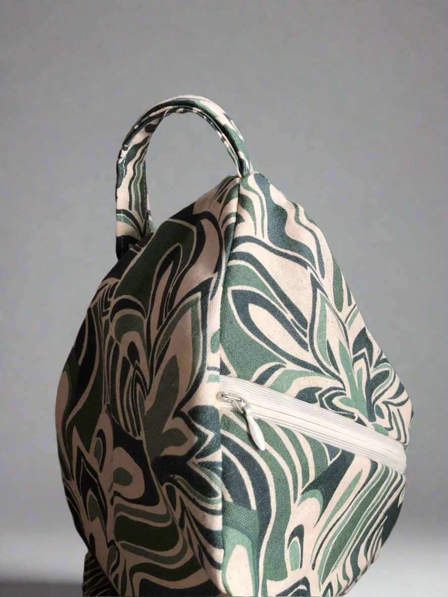 Green Khadi Japa bag