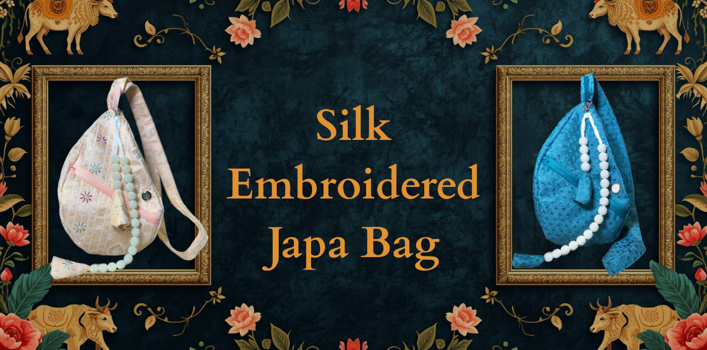 Silk Embroidered Japa Bag