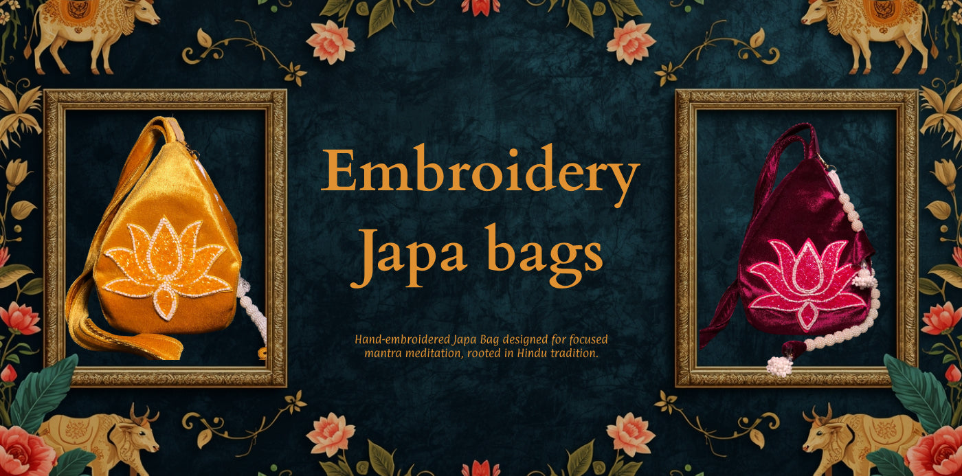 Embroidery Japa bag