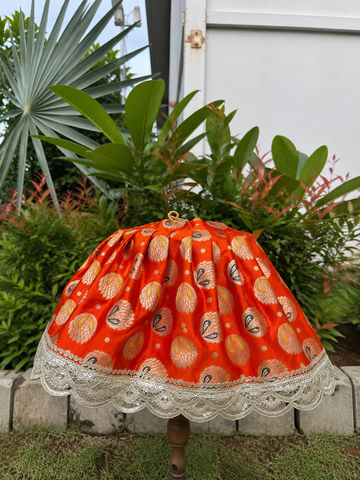 Saffron Orange Silk Tulsi Vastra