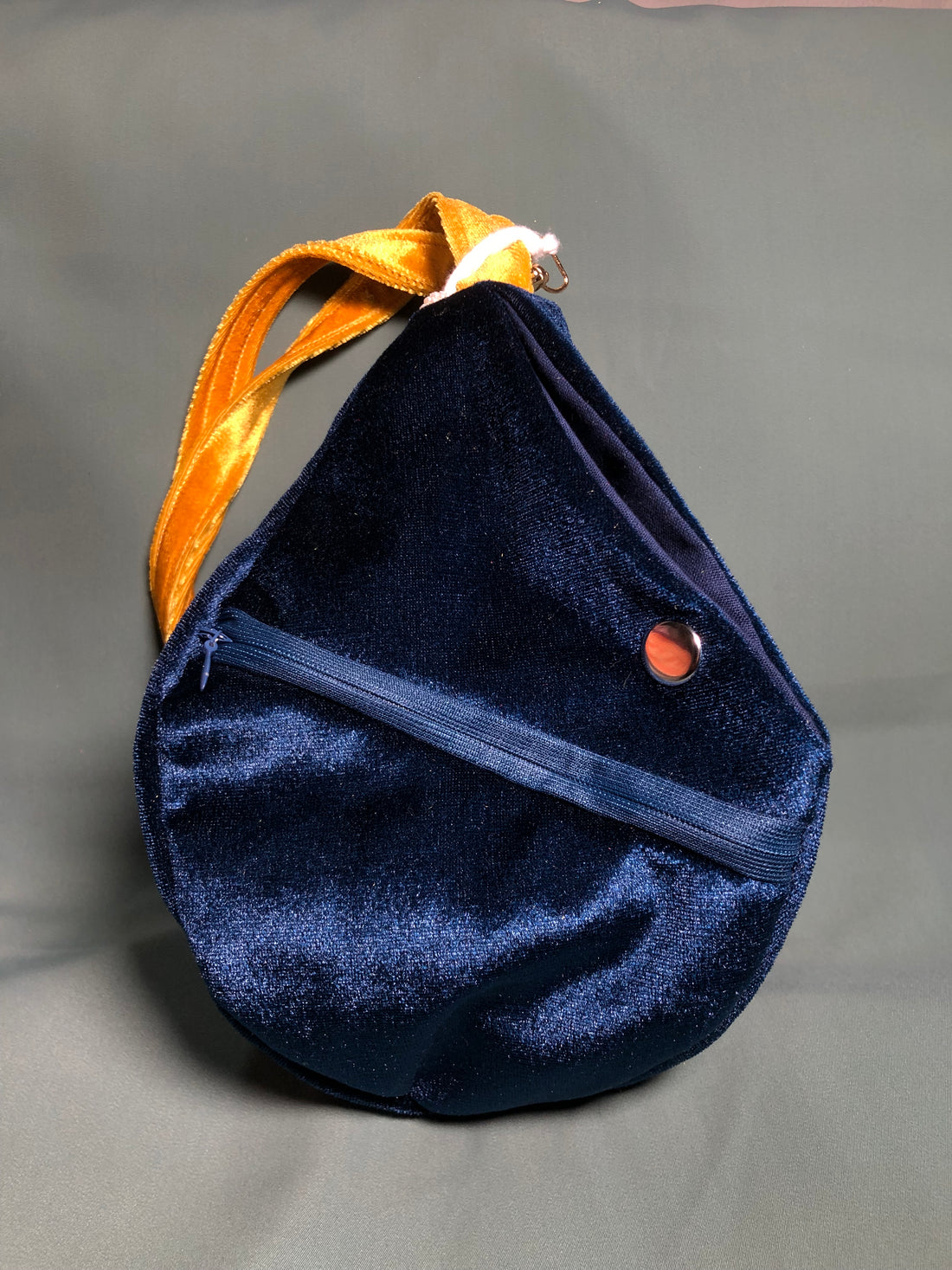 Golden deep sea Lotus Japa Bag