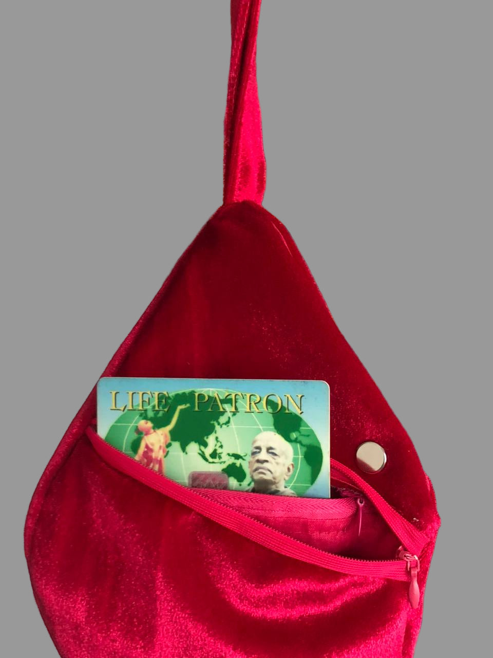 Peacock Embroidery Velvet Japa Bag