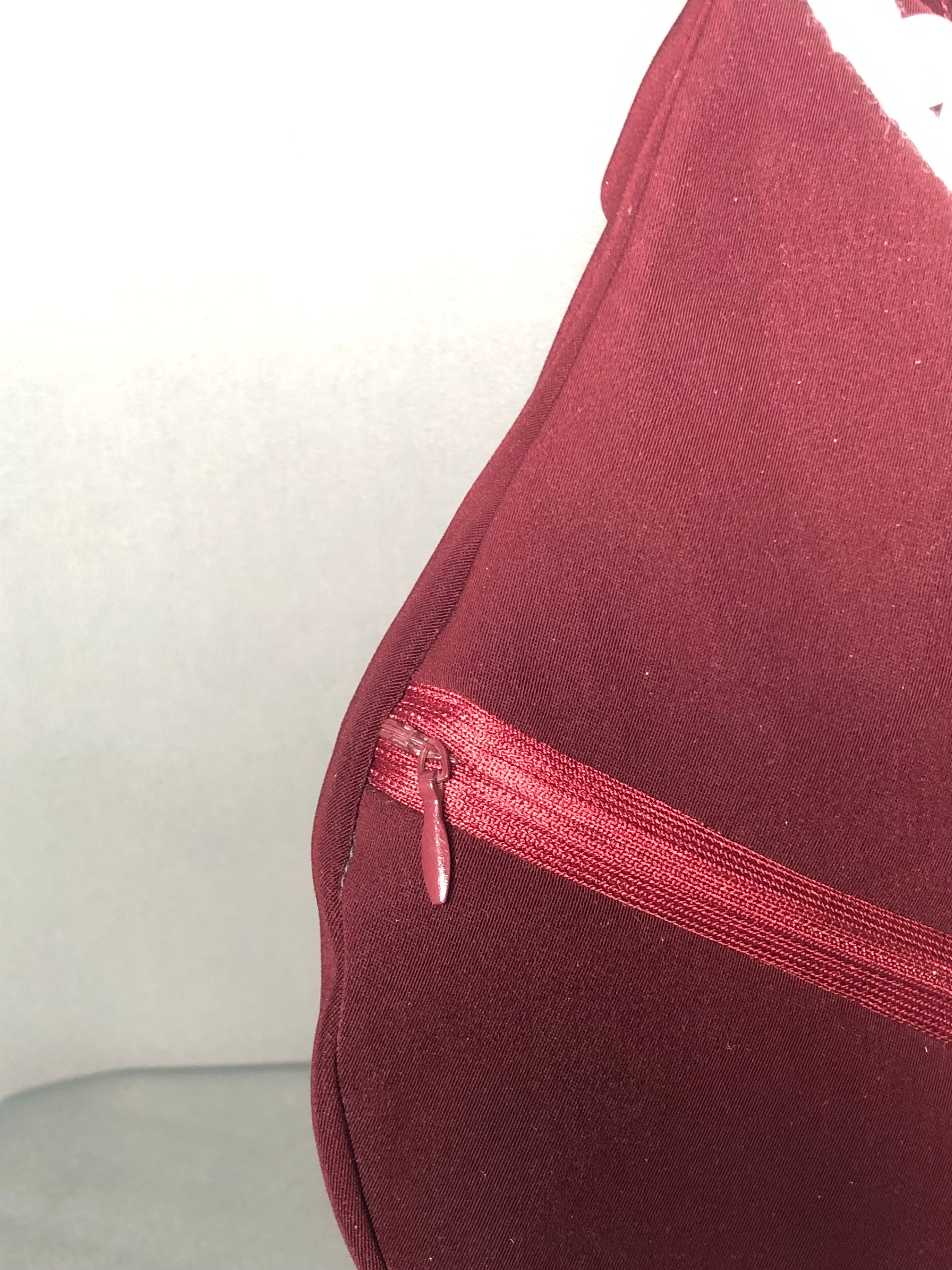 Maroon Korean Soft Quility Fabric Japa Bag