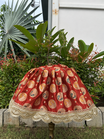 Red Silk Tulsi Vastra