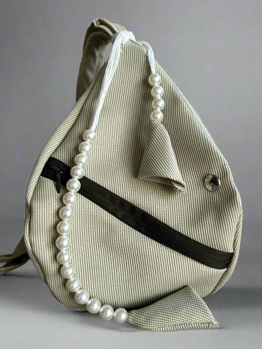 Pista Green Jute Japa Bag