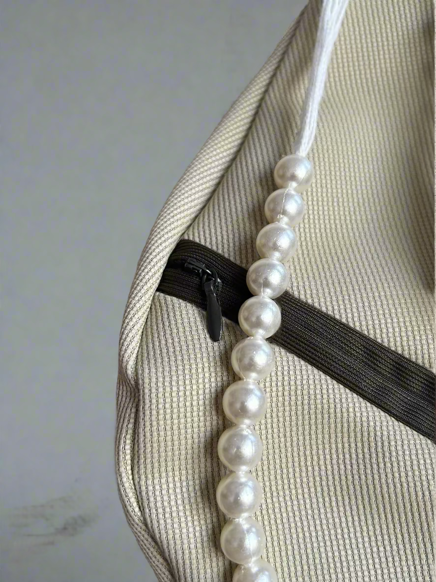 Pista Green Jute Japa Bag