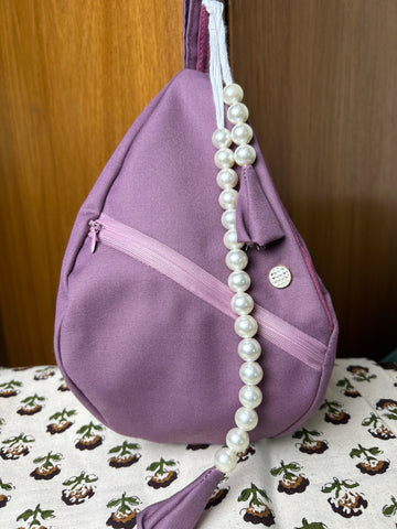 Muted Purple Derby Woven Japa Bag