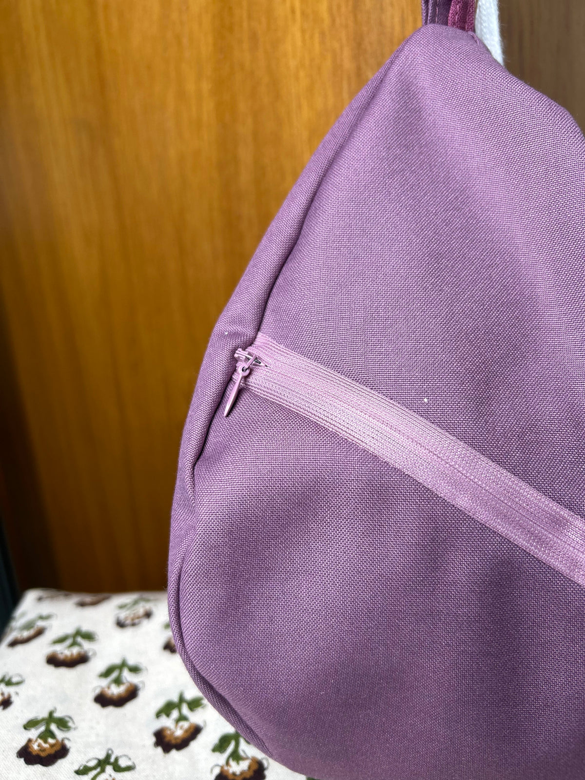 Muted Purple Derby Woven Japa Bag