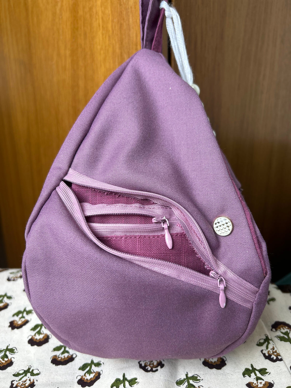 Muted Purple Derby Woven Japa Bag