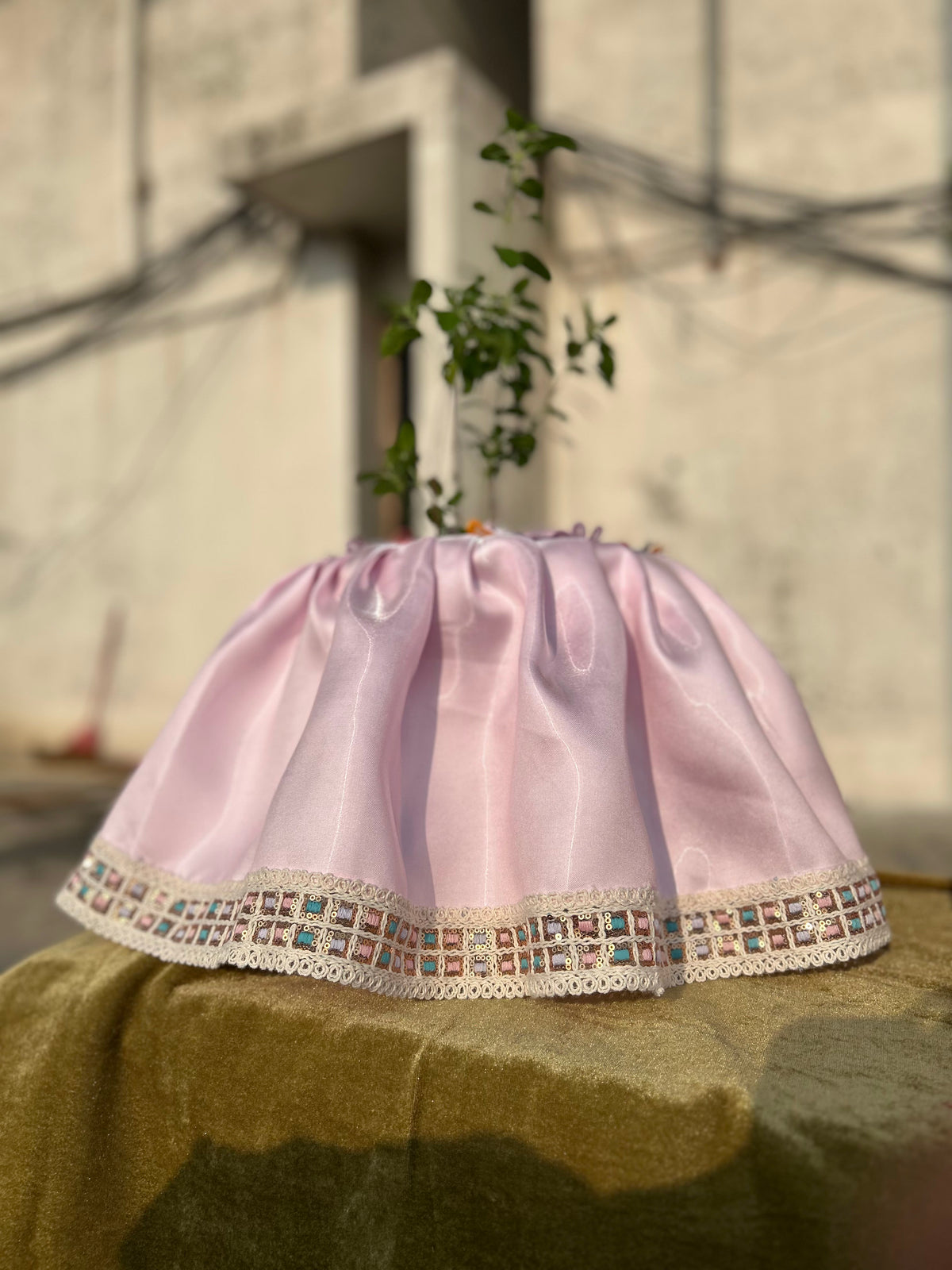 Soft Lovender Silk Tulsi Vastra