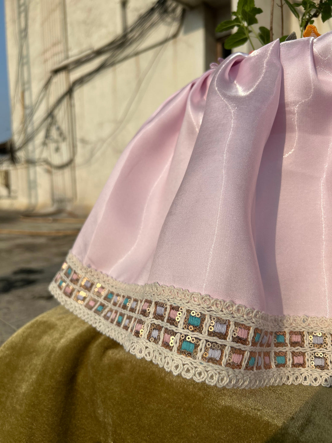 Soft Lovender Silk Tulsi Vastra