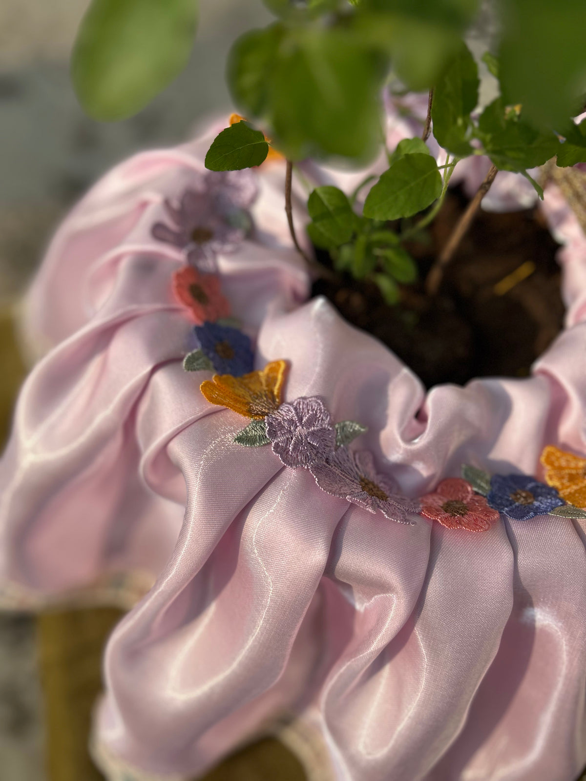Soft Lovender Silk Tulsi Vastra