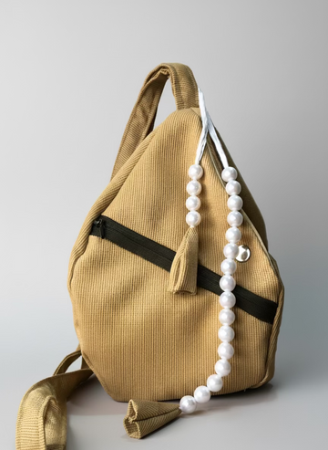Yellow Jute Japa Bag