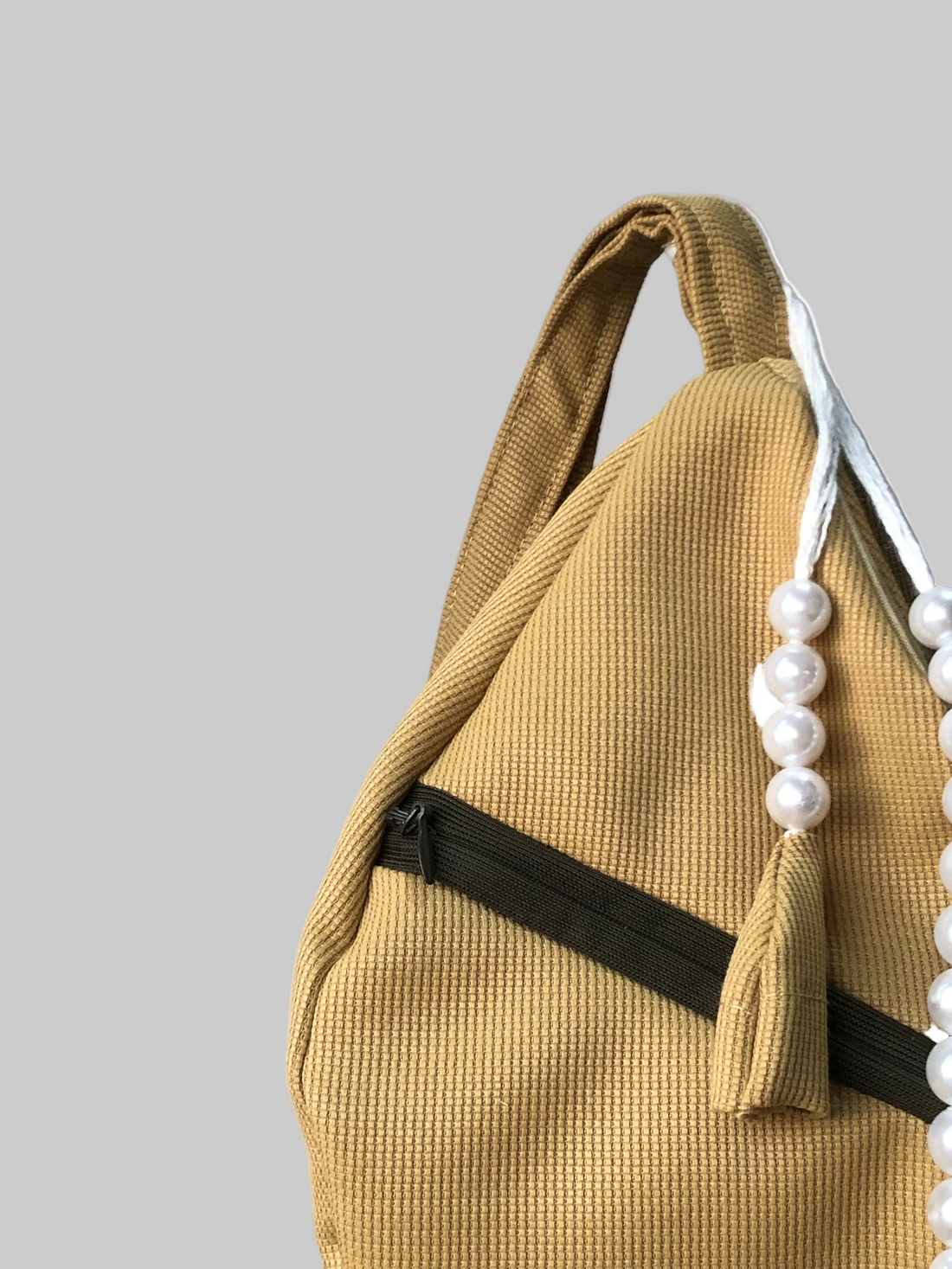 Yellow Jute Japa Bag