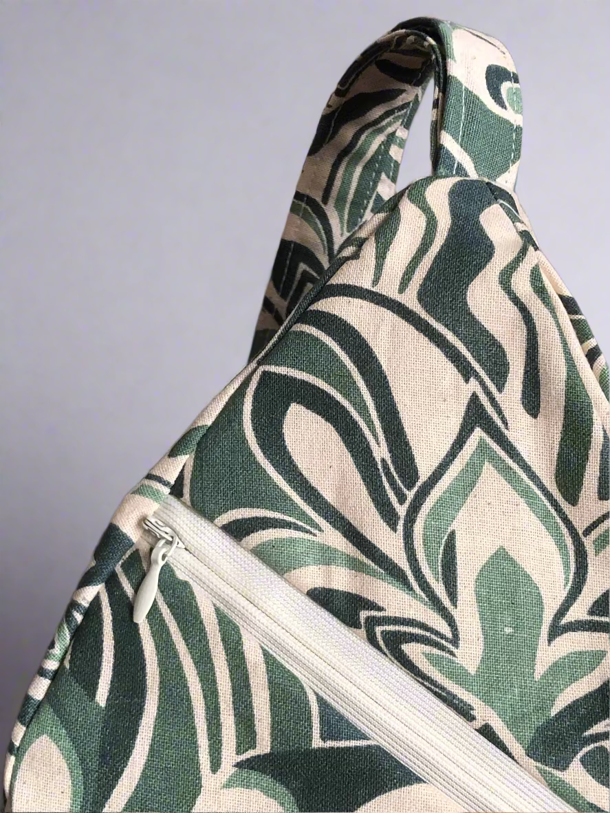 Green Khadi Japa bag