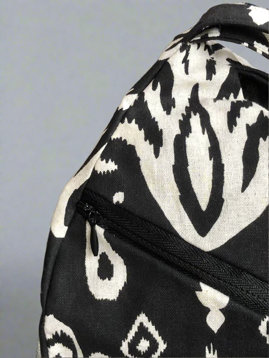 Black Khadi Japa bag