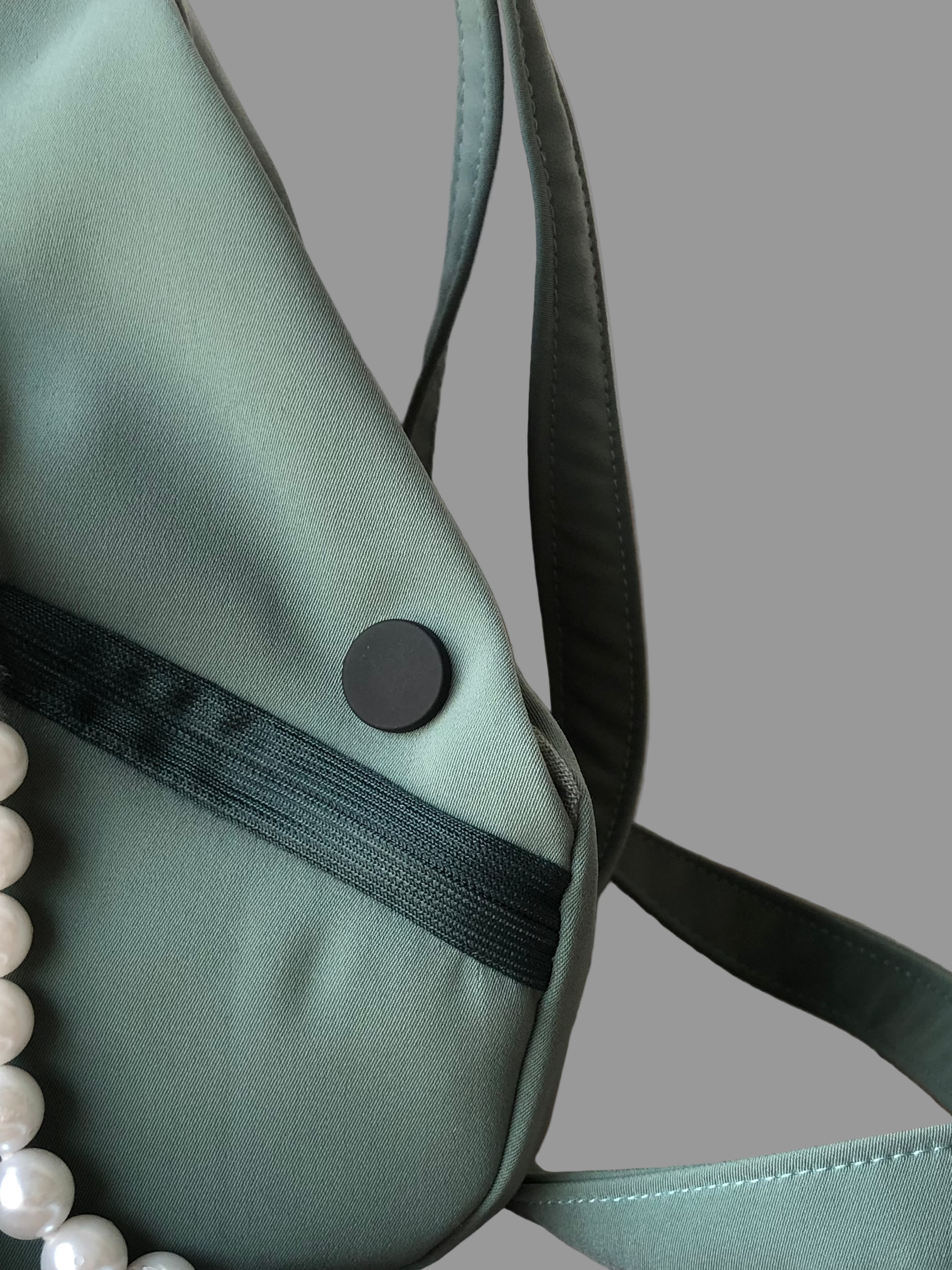 Cyan Korean Soft Quility Fabric Japa Bag