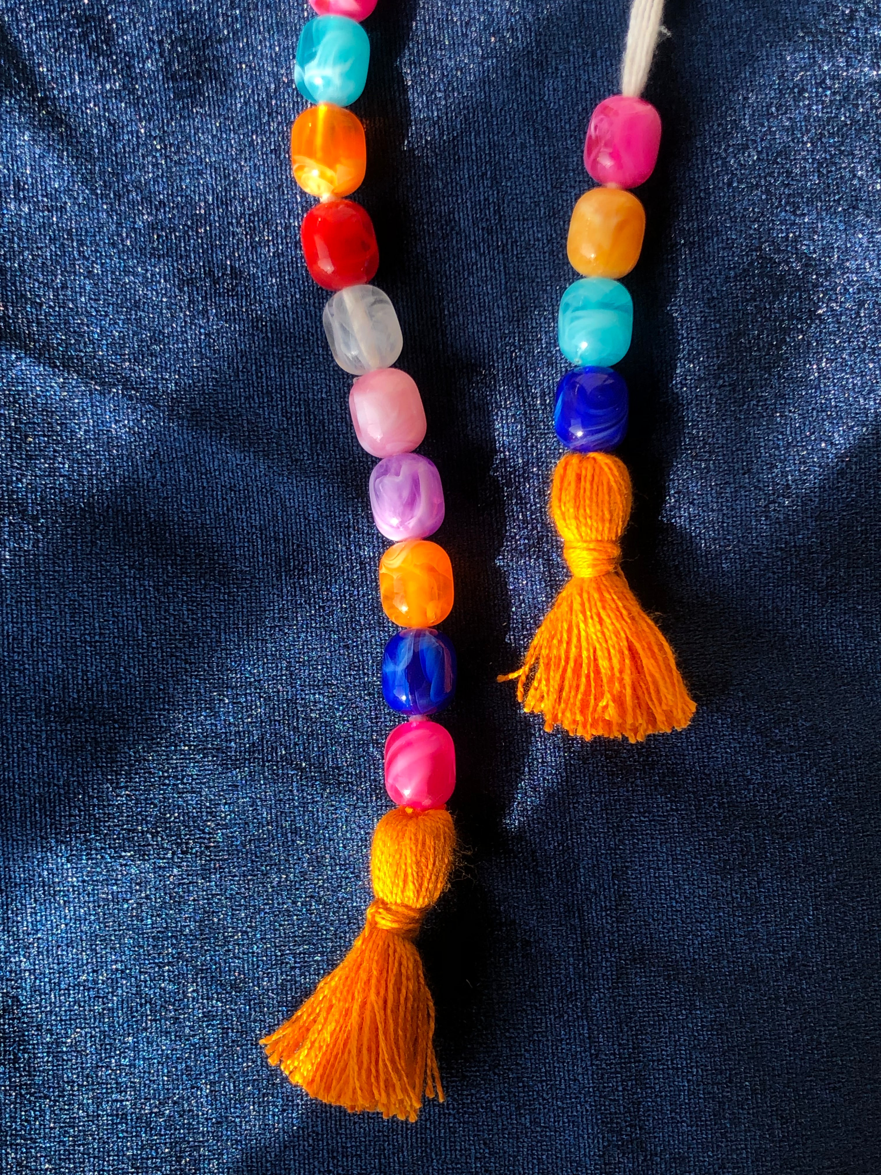 Rainbow Beaded Sakshi Mala
