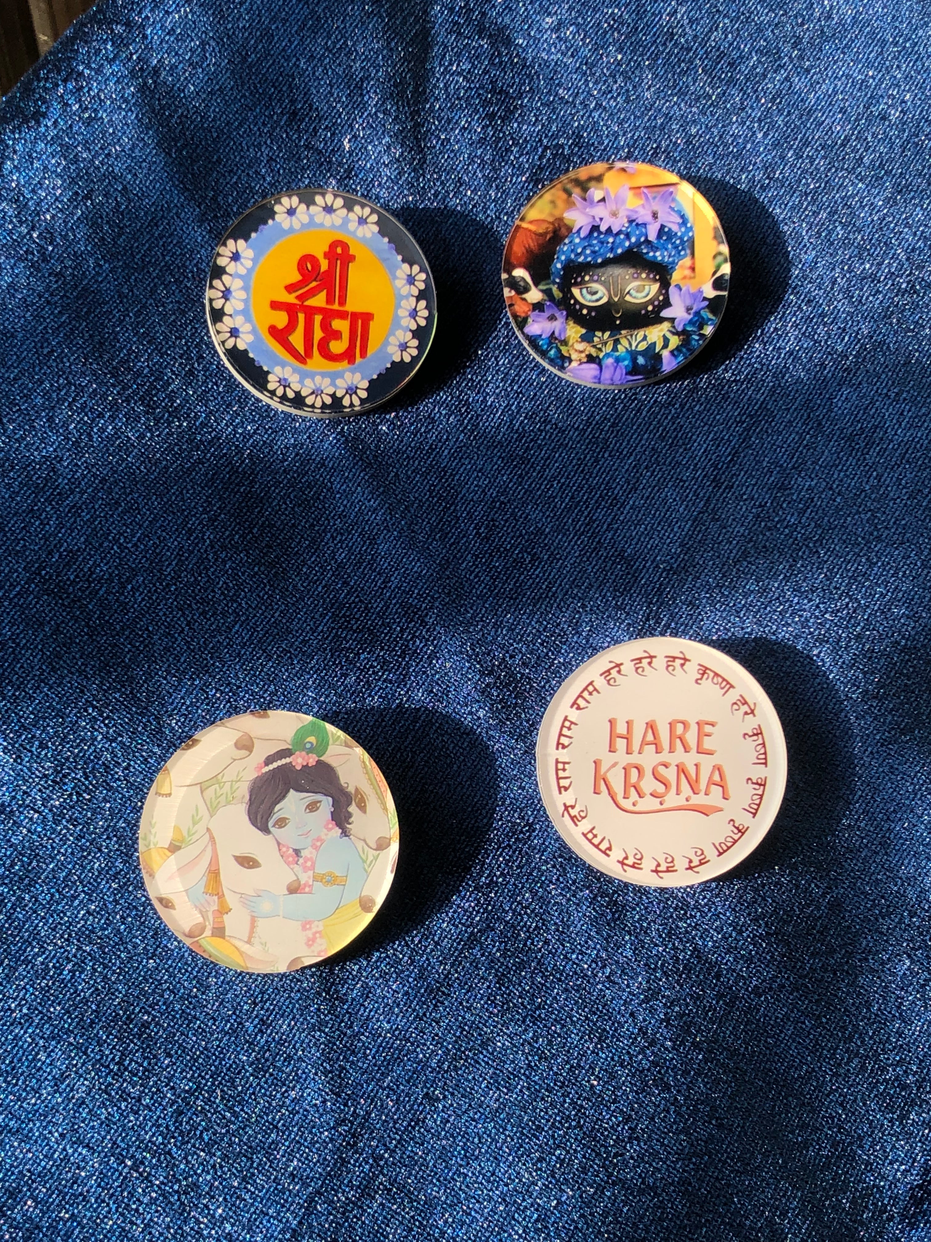 4 Piece Acrylic Badge Set