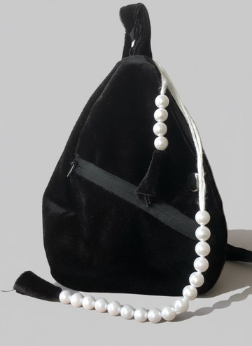 Black Velvet Japa Bag