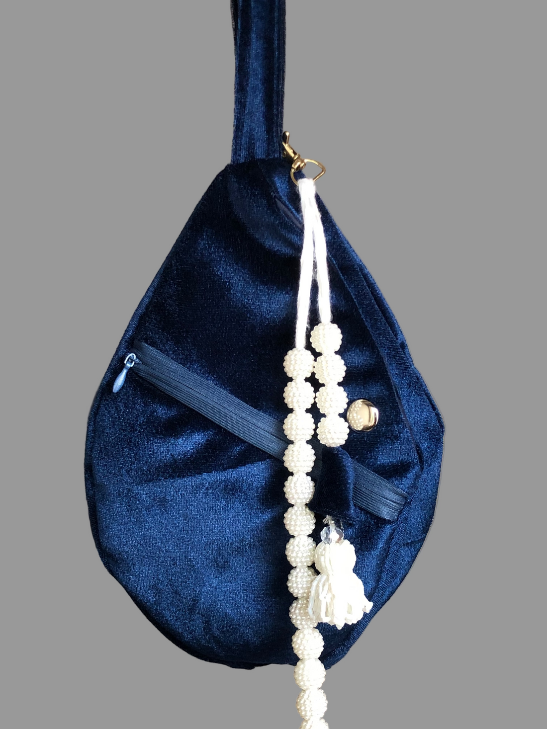 Shrinathji Embroidery Velvet Japa Bag