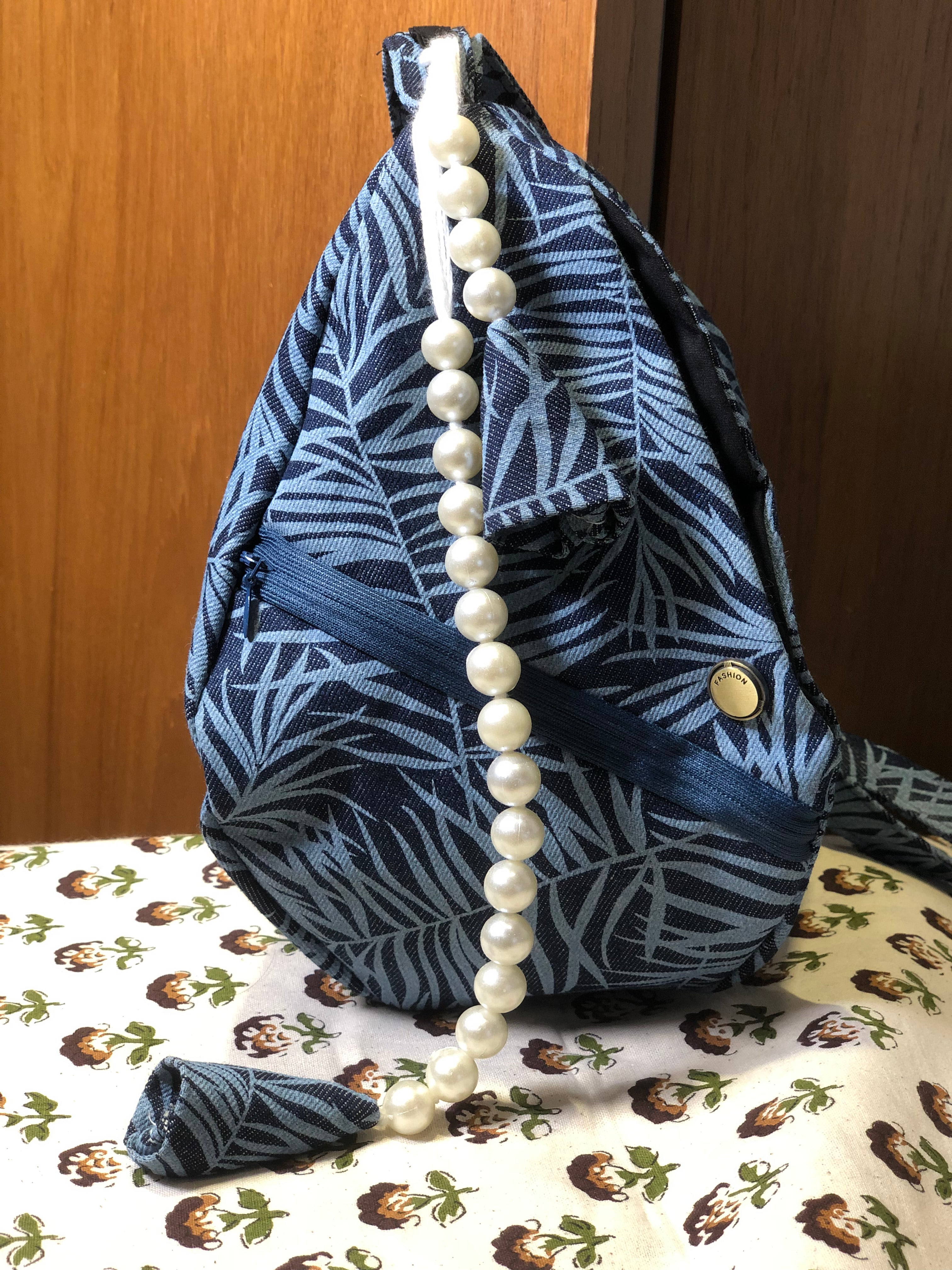 Midnight Leaf Denim Japabag