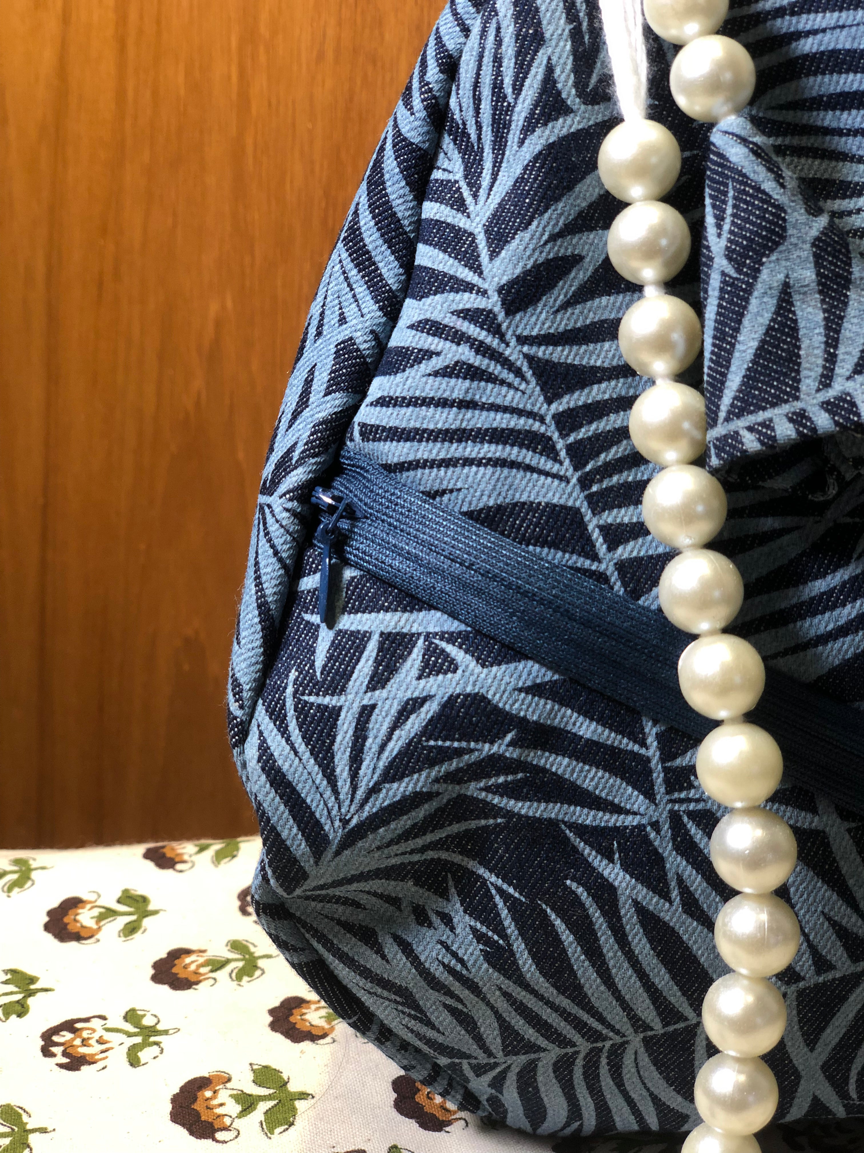 Midnight Leaf Denim Japabag