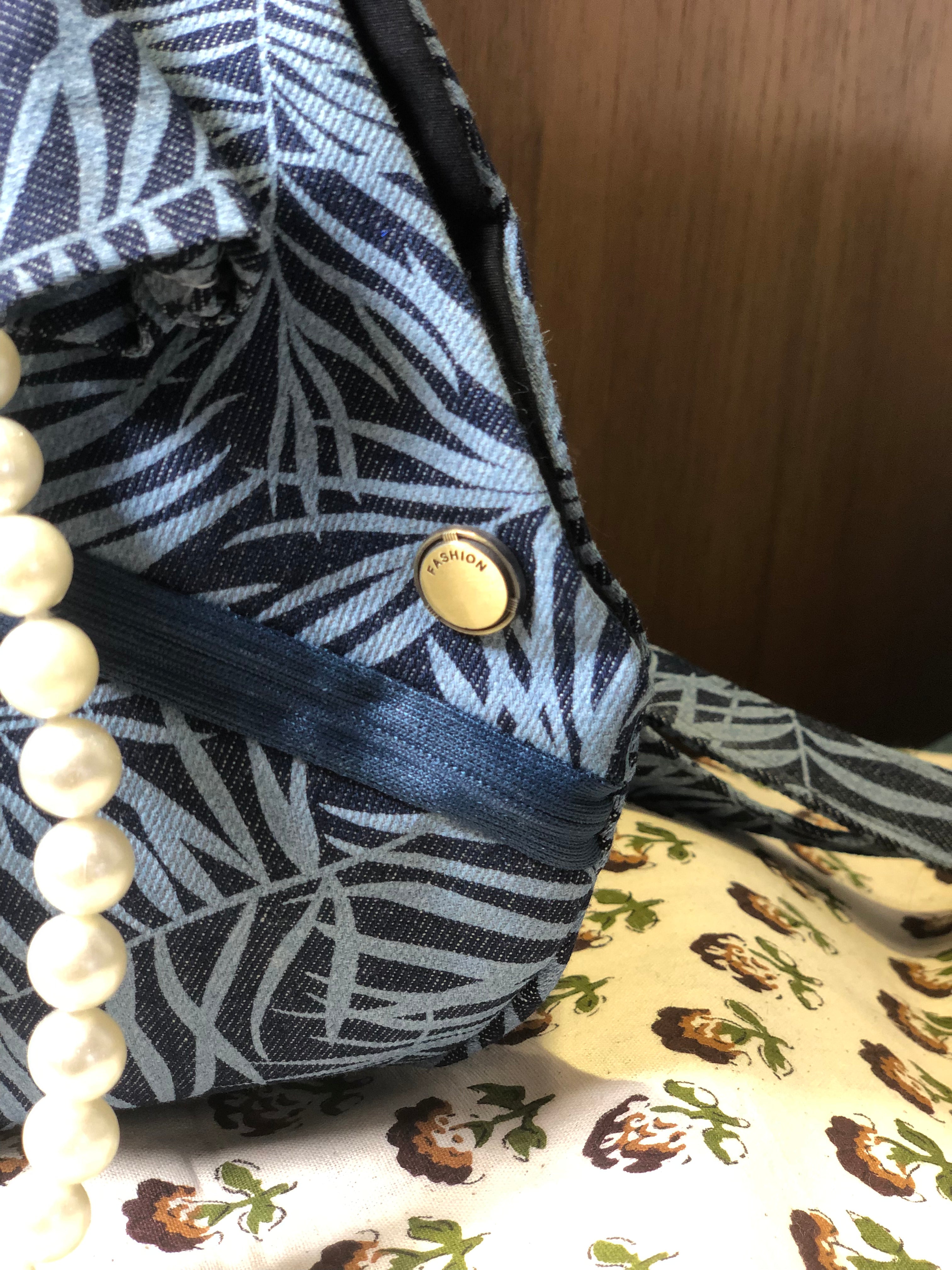 Midnight Leaf Denim Japabag