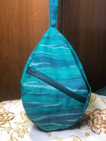Ocean Wave Khadi Japa Bag