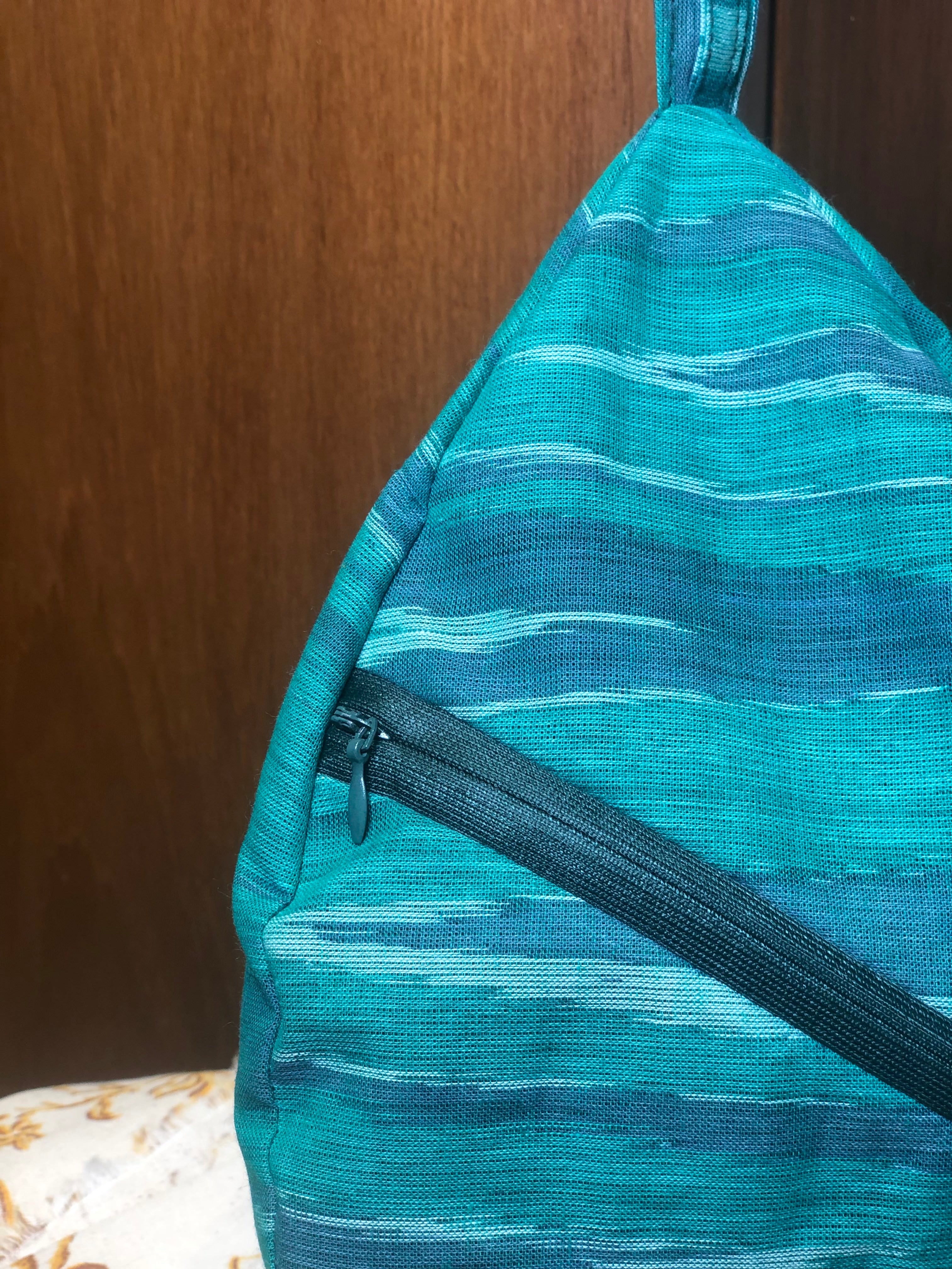 Ocean Wave Khadi Japa Bag