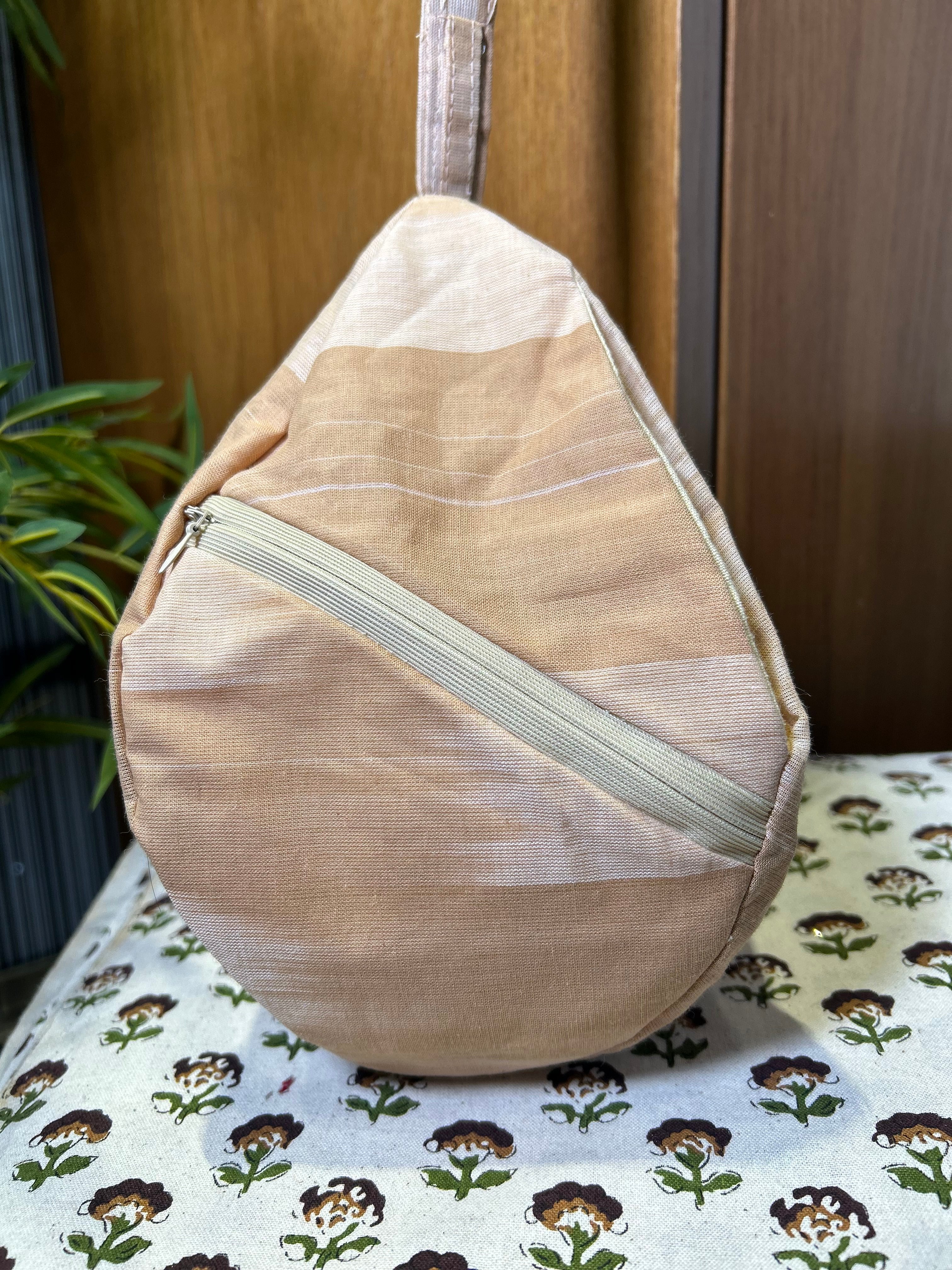 Desert Beige Khadi Japa Bag