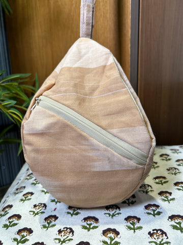 Desert Beige Khadi Japa Bag