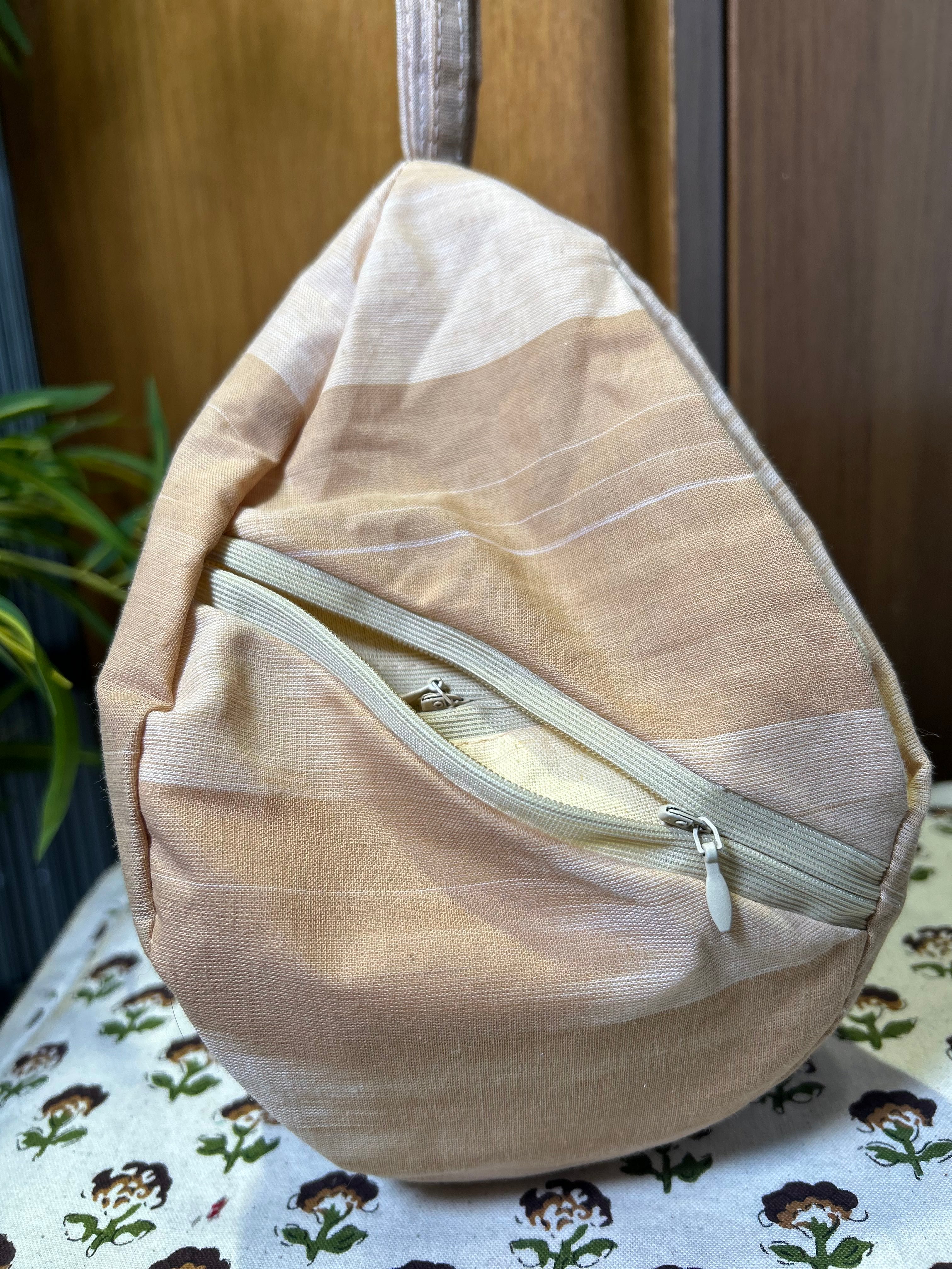Desert Beige Khadi Japa Bag