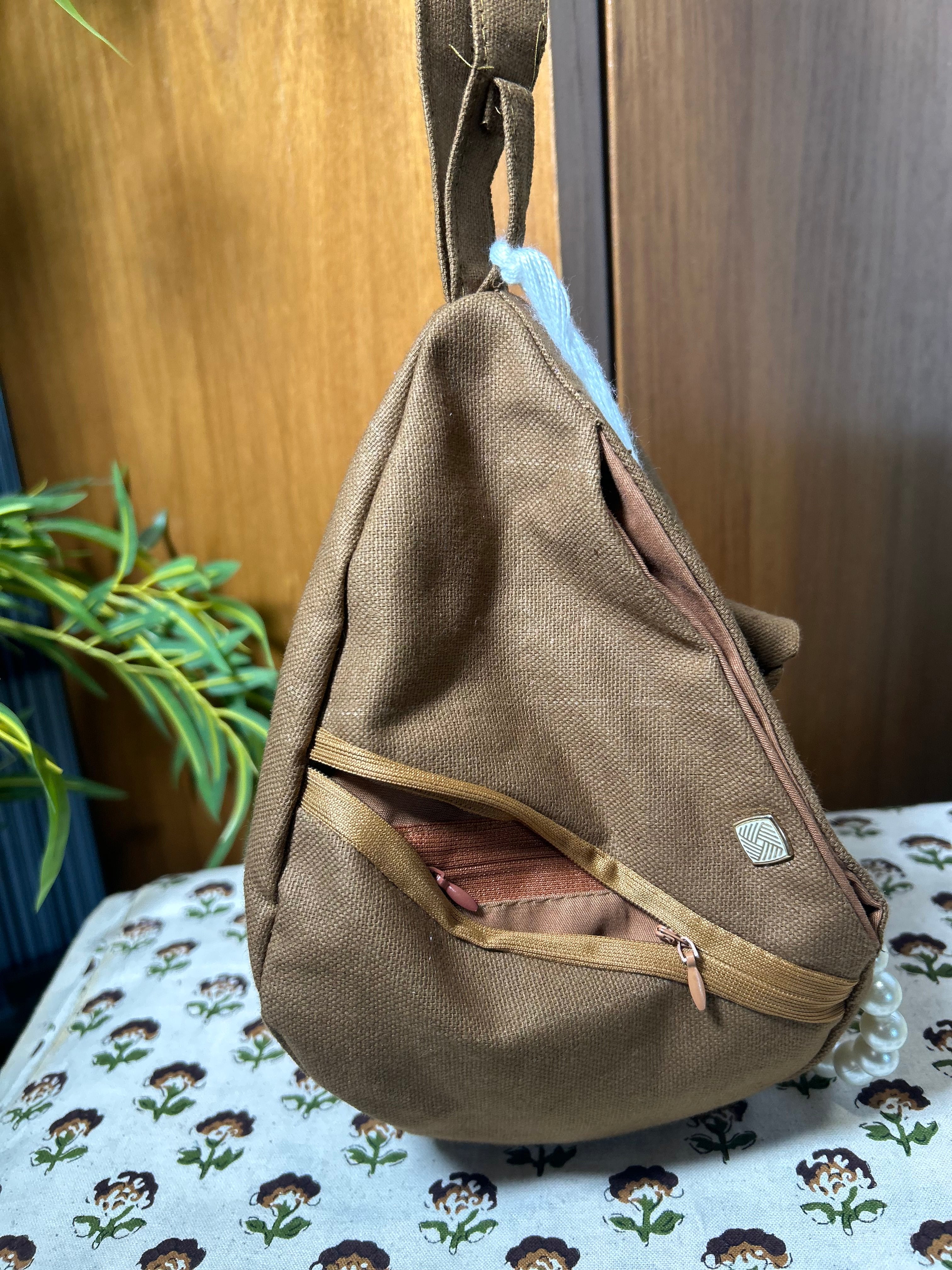 Heritage Flower Pocket Japa Bag